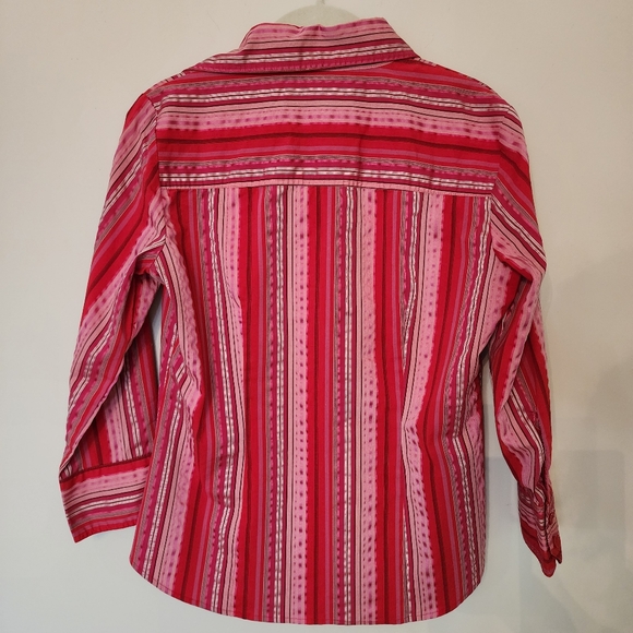 New York & Company Stretch striped button down - Picture 2 of 5